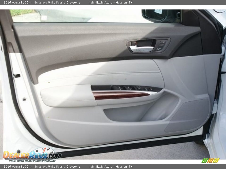 2016 Acura TLX 2.4 Bellanova White Pearl / Graystone Photo #11