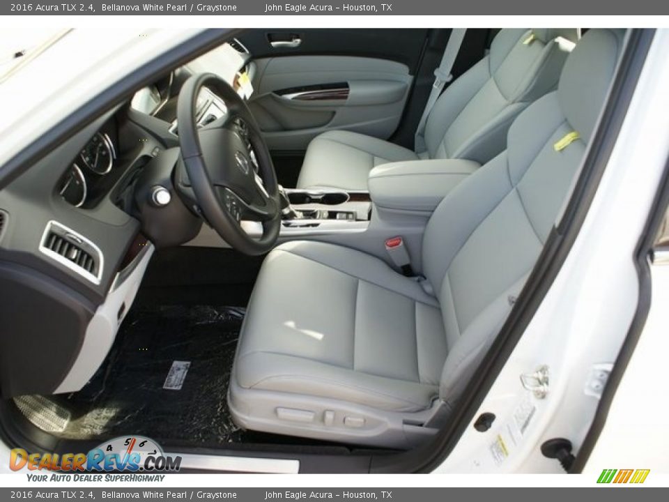 2016 Acura TLX 2.4 Bellanova White Pearl / Graystone Photo #12