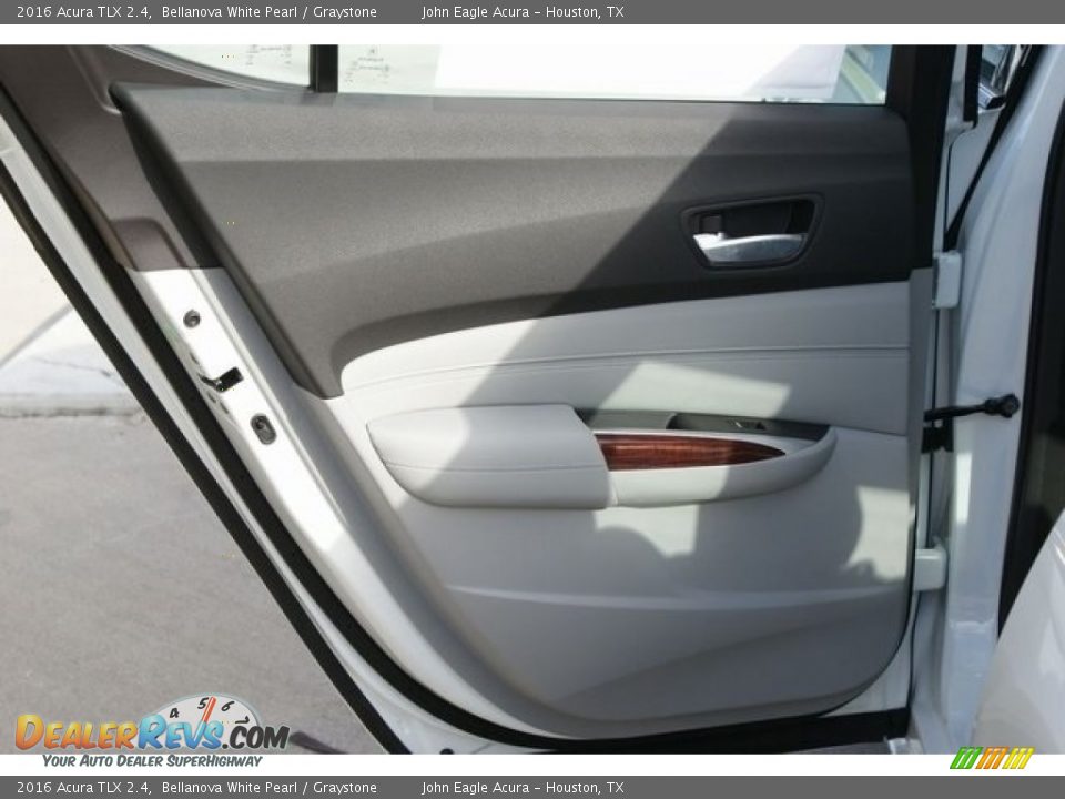 2016 Acura TLX 2.4 Bellanova White Pearl / Graystone Photo #14