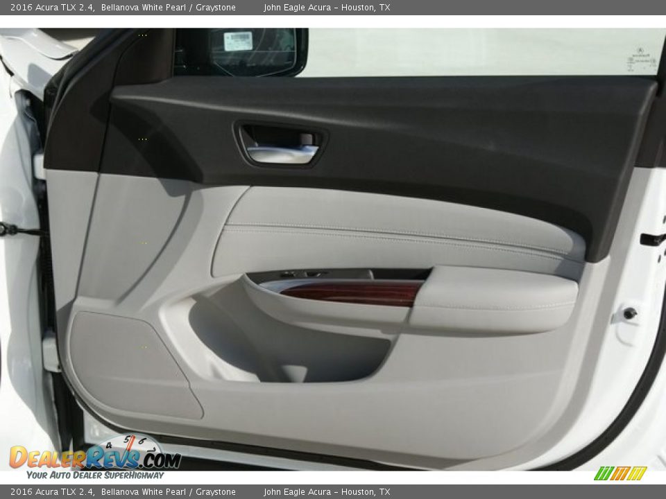 2016 Acura TLX 2.4 Bellanova White Pearl / Graystone Photo #22