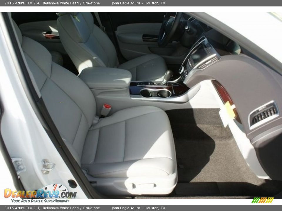 2016 Acura TLX 2.4 Bellanova White Pearl / Graystone Photo #23
