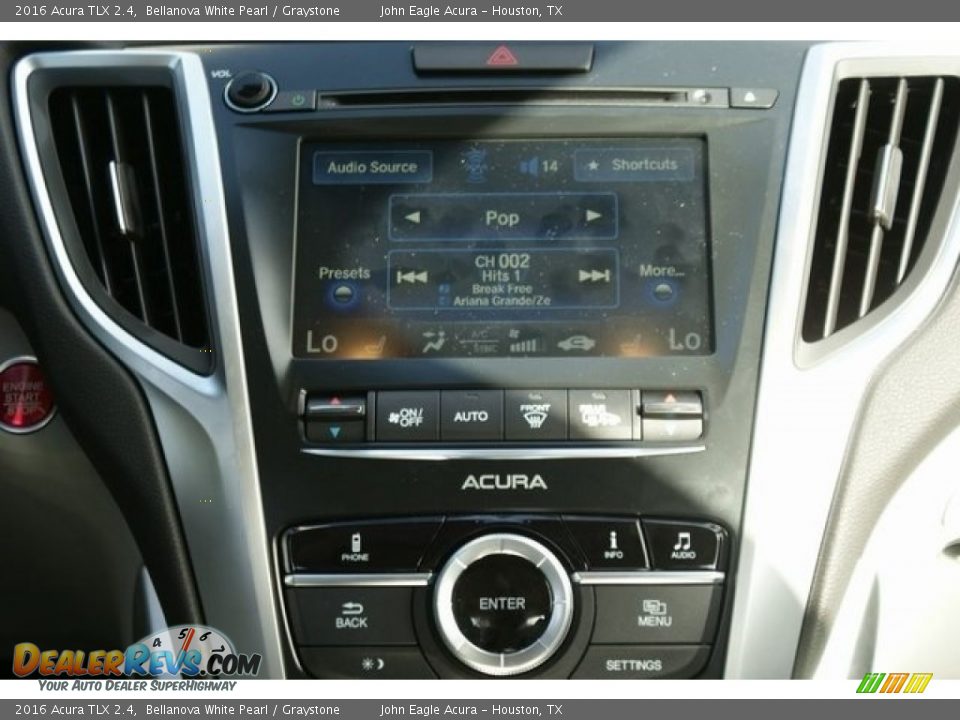 2016 Acura TLX 2.4 Bellanova White Pearl / Graystone Photo #28