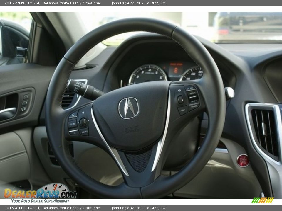 2016 Acura TLX 2.4 Bellanova White Pearl / Graystone Photo #29