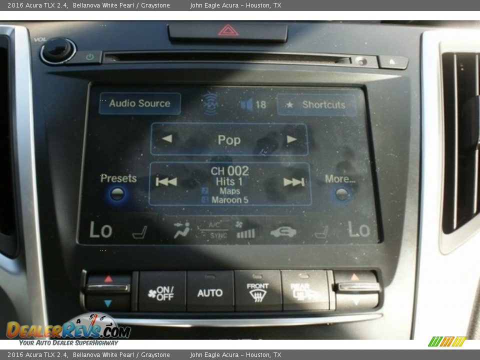 2016 Acura TLX 2.4 Bellanova White Pearl / Graystone Photo #31