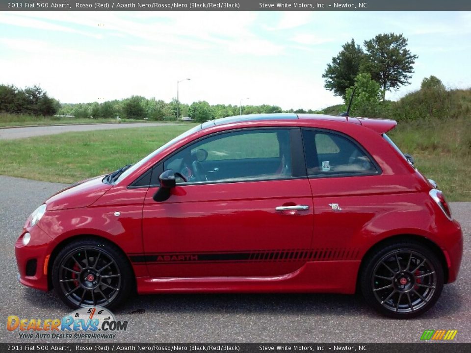 2013 Fiat 500 Abarth Rosso (Red) / Abarth Nero/Rosso/Nero (Black/Red/Black) Photo #1