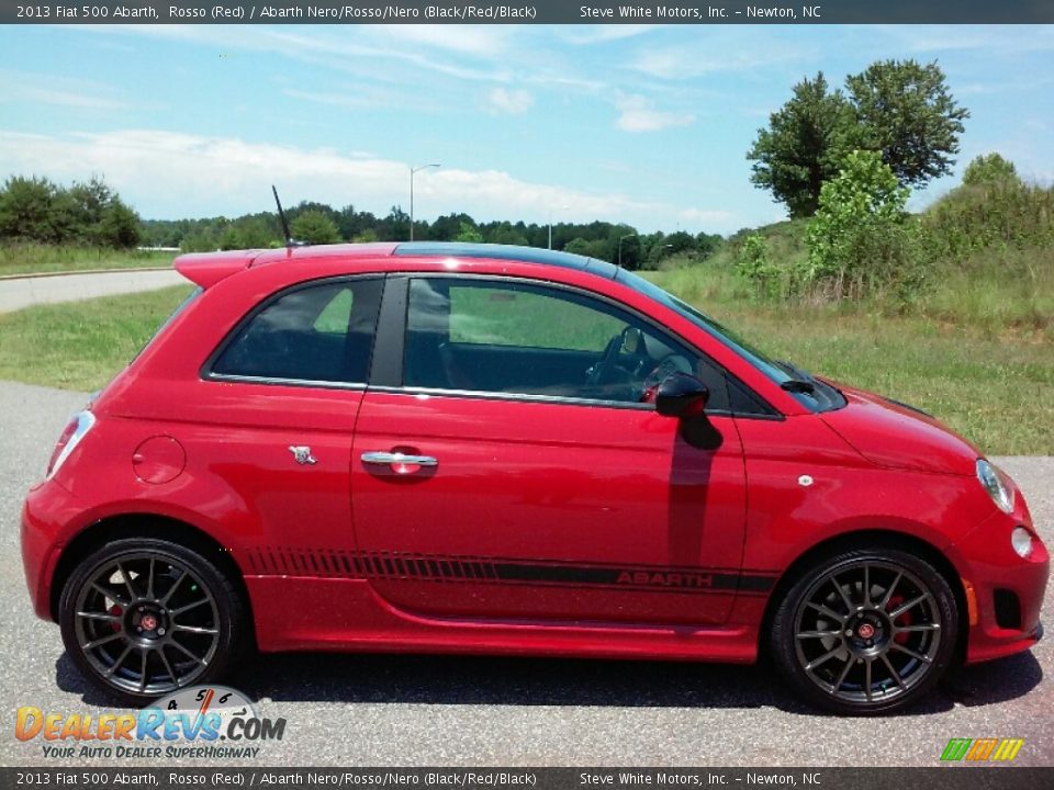 2013 Fiat 500 Abarth Rosso (Red) / Abarth Nero/Rosso/Nero (Black/Red/Black) Photo #5
