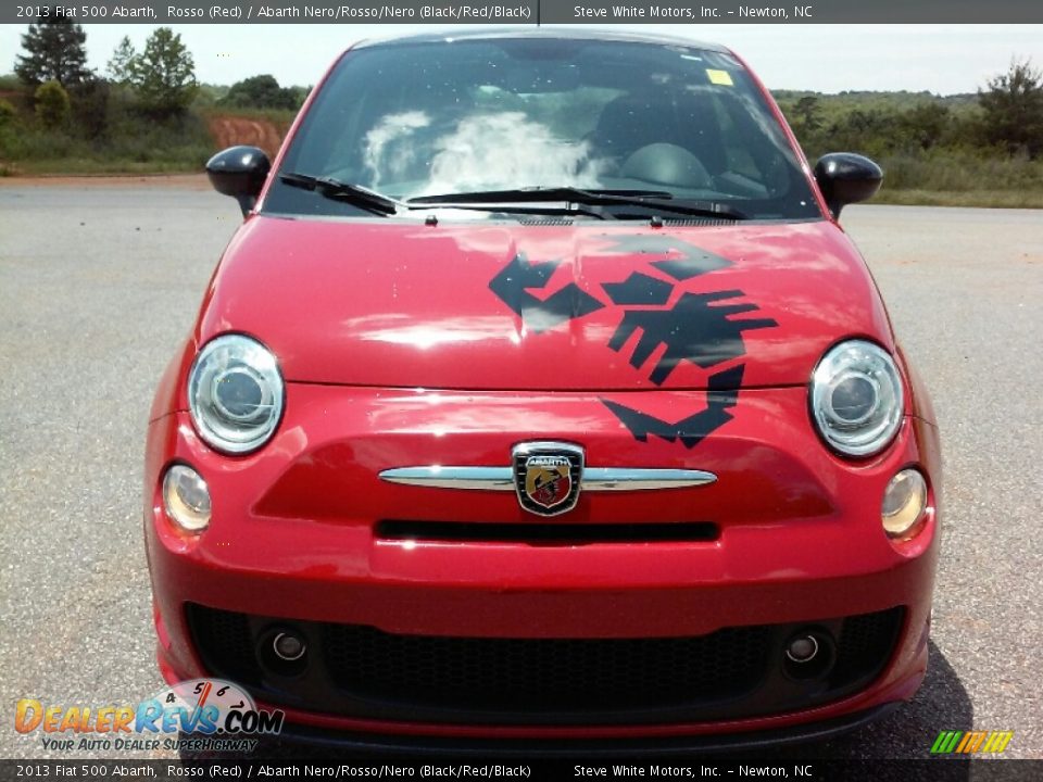 2013 Fiat 500 Abarth Rosso (Red) / Abarth Nero/Rosso/Nero (Black/Red/Black) Photo #7