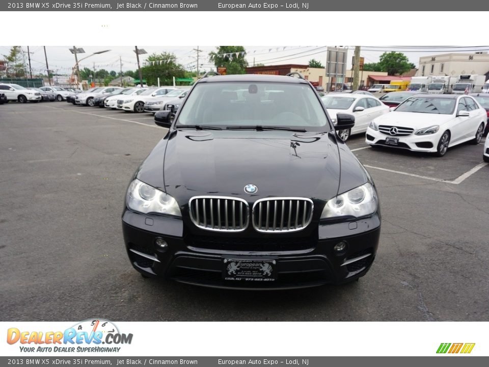 2013 BMW X5 xDrive 35i Premium Jet Black / Cinnamon Brown Photo #8
