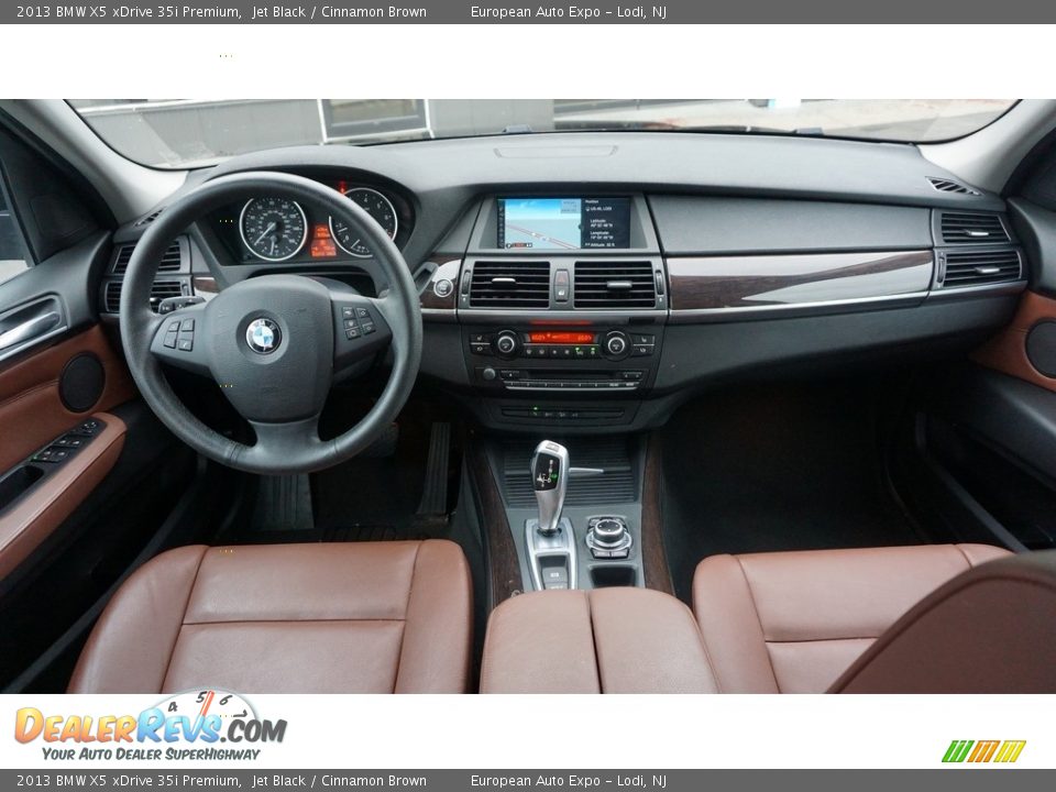 2013 BMW X5 xDrive 35i Premium Jet Black / Cinnamon Brown Photo #15