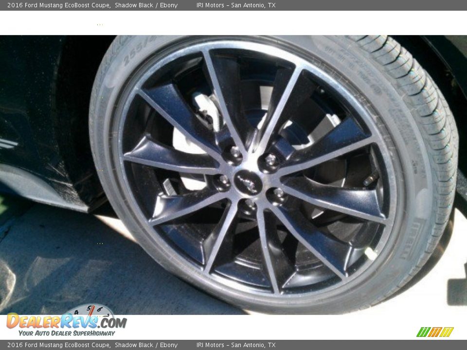 2016 Ford Mustang EcoBoost Coupe Shadow Black / Ebony Photo #3