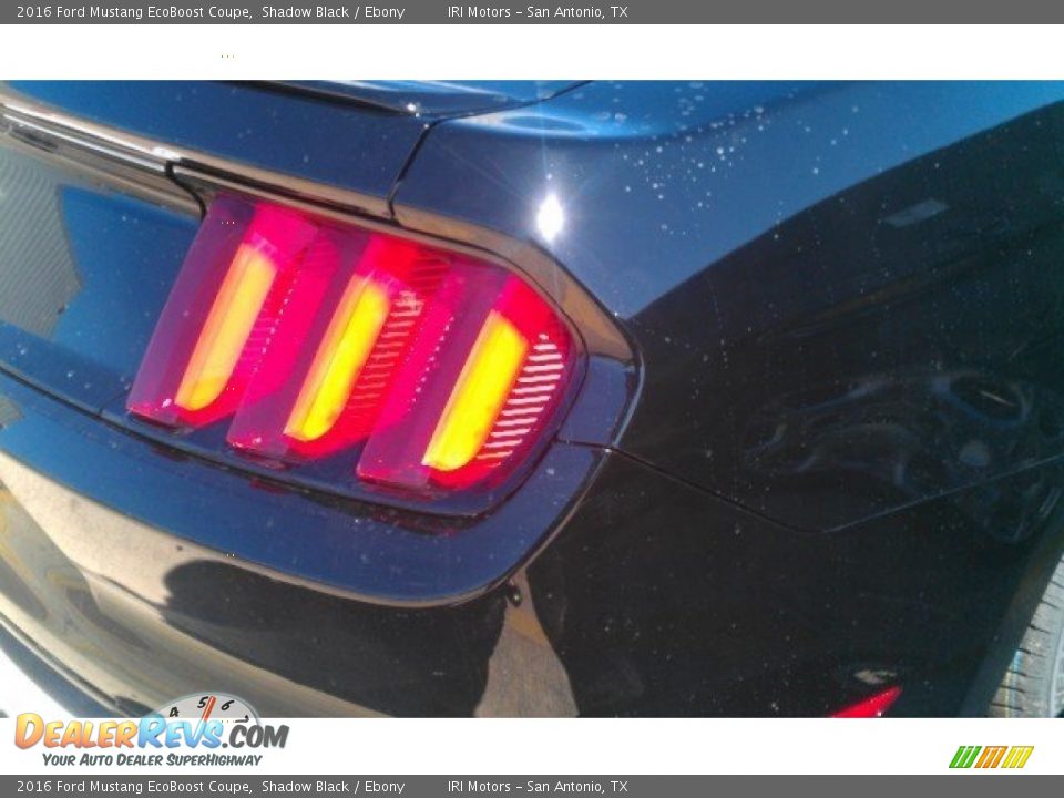 2016 Ford Mustang EcoBoost Coupe Shadow Black / Ebony Photo #6