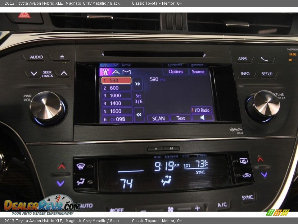 2013 Toyota Avalon Hybrid XLE Magnetic Gray Metallic / Black Photo #8