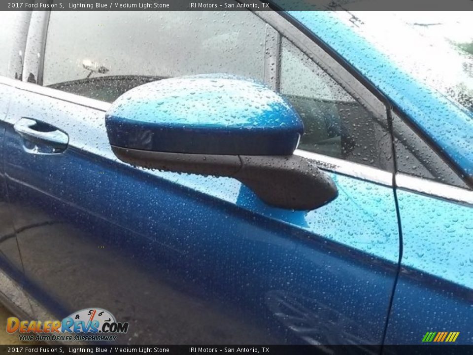 2017 Ford Fusion S Lightning Blue / Medium Light Stone Photo #4