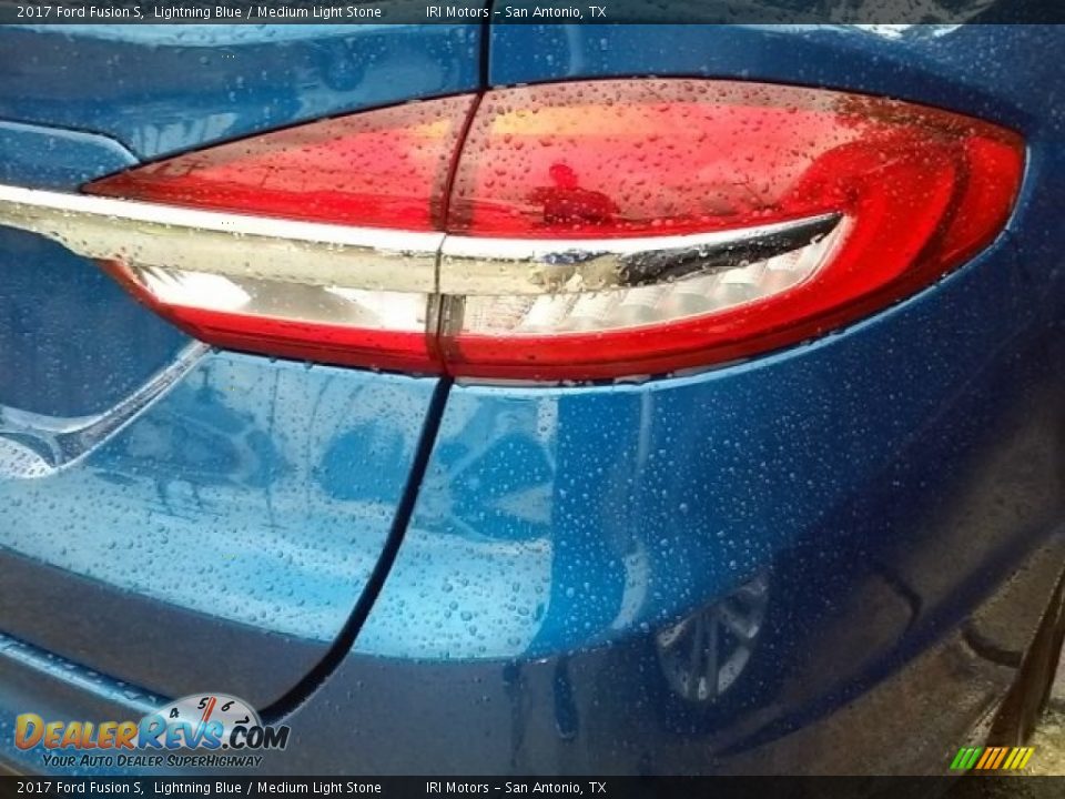 2017 Ford Fusion S Lightning Blue / Medium Light Stone Photo #11