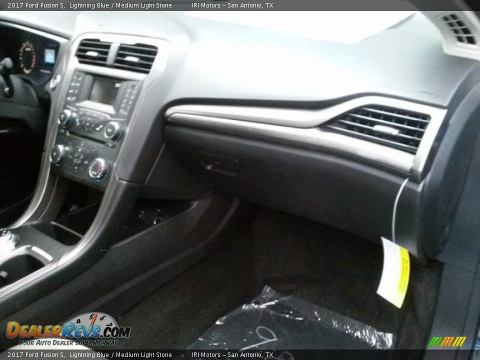 2017 Ford Fusion S Lightning Blue / Medium Light Stone Photo #13