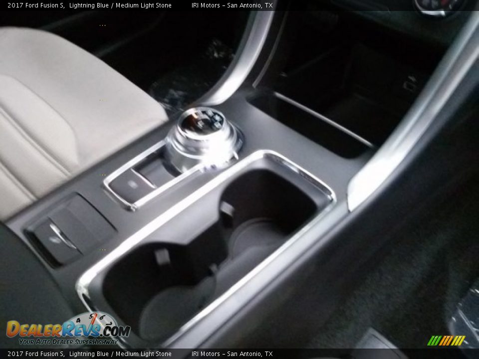 2017 Ford Fusion S Lightning Blue / Medium Light Stone Photo #17