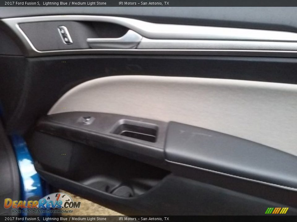 2017 Ford Fusion S Lightning Blue / Medium Light Stone Photo #18