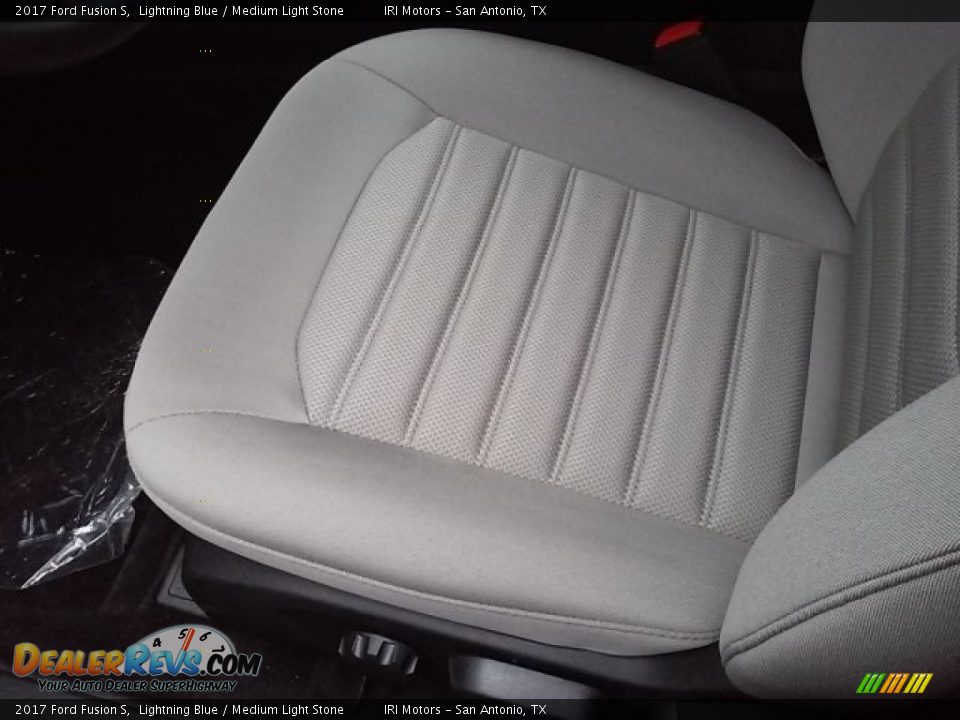 2017 Ford Fusion S Lightning Blue / Medium Light Stone Photo #21