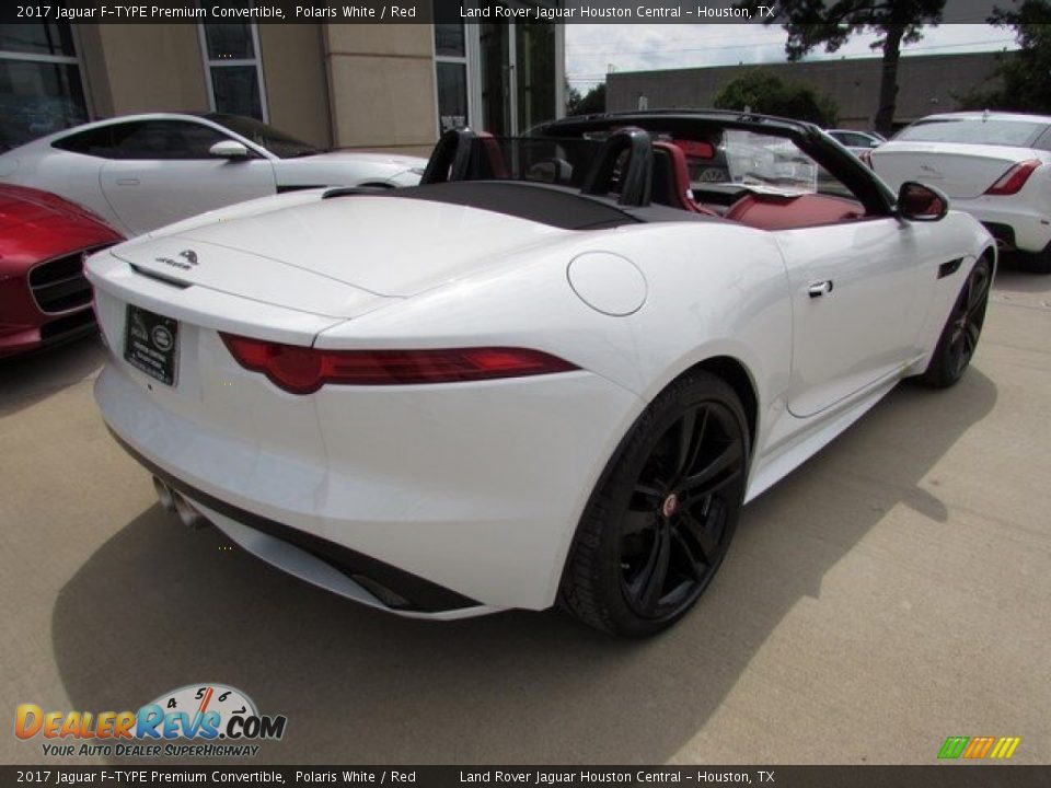 2017 Jaguar F-TYPE Premium Convertible Polaris White / Red Photo #7