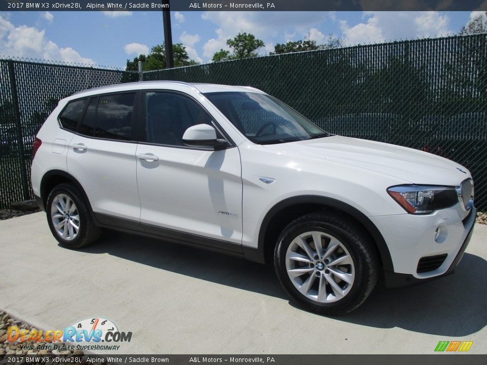Front 3/4 View of 2017 BMW X3 xDrive28i Photo #1