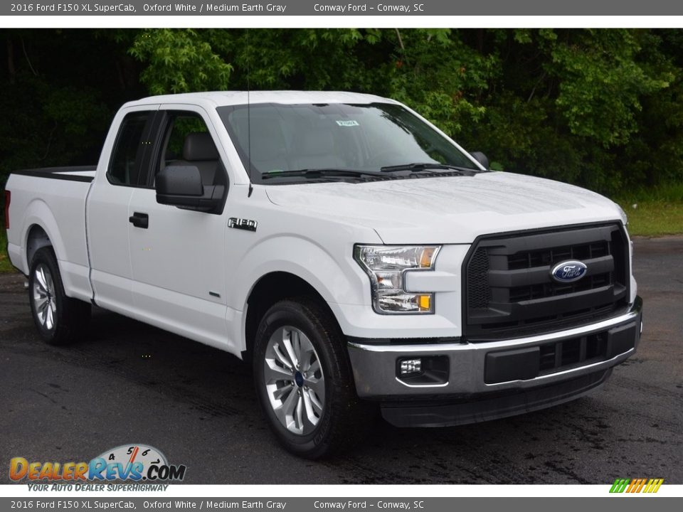 2016 Ford F150 XL SuperCab Oxford White / Medium Earth Gray Photo #1