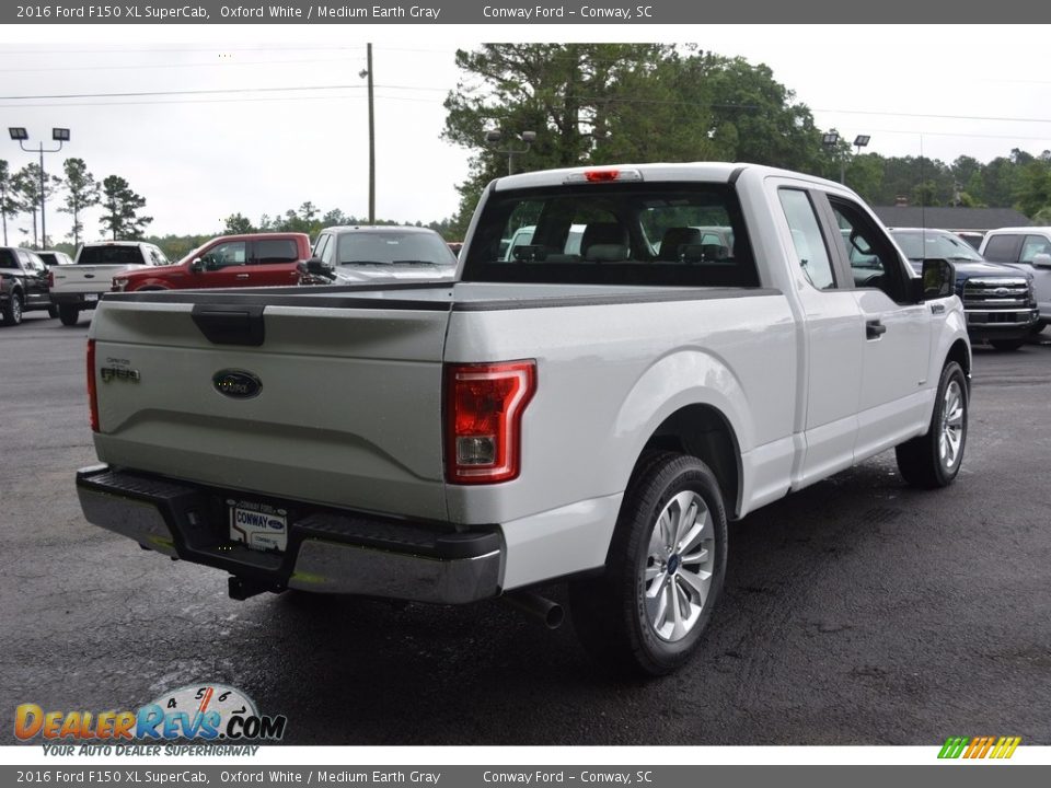2016 Ford F150 XL SuperCab Oxford White / Medium Earth Gray Photo #3