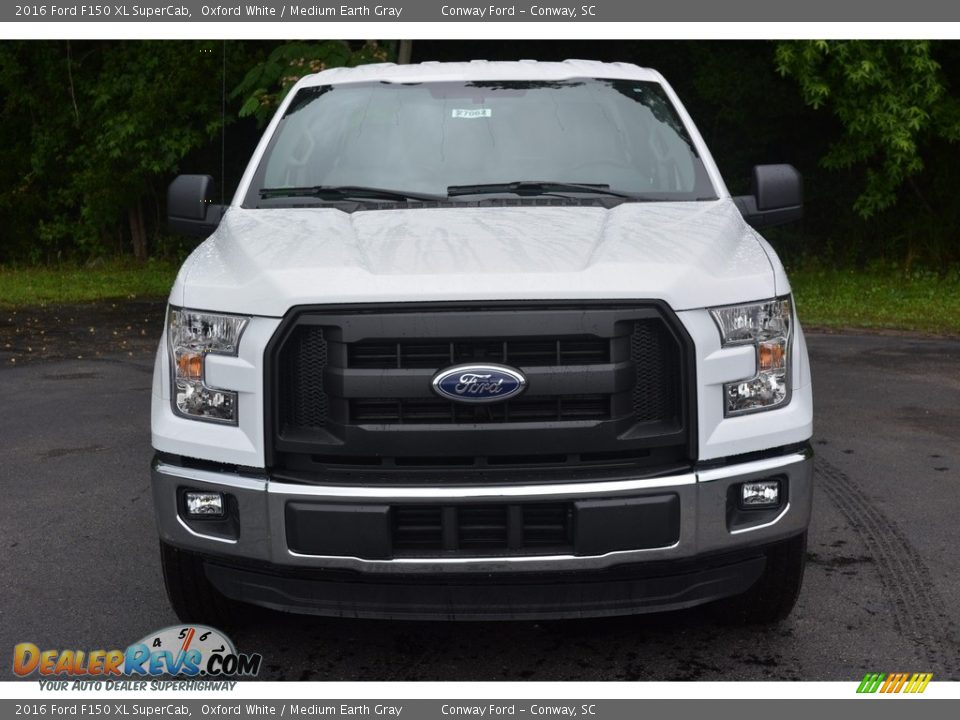 2016 Ford F150 XL SuperCab Oxford White / Medium Earth Gray Photo #10