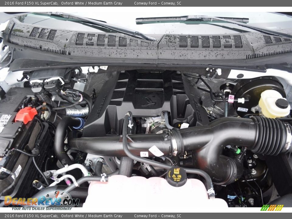 2016 Ford F150 XL SuperCab Oxford White / Medium Earth Gray Photo #13