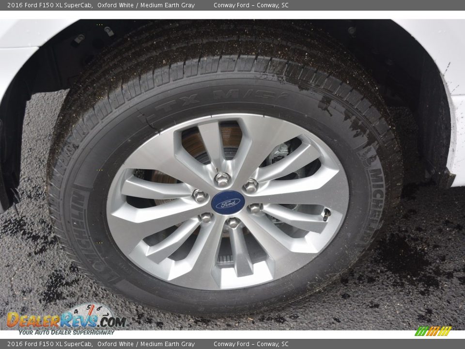 2016 Ford F150 XL SuperCab Oxford White / Medium Earth Gray Photo #14