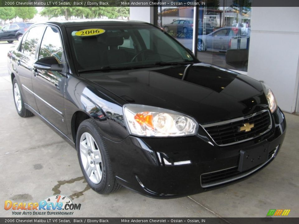 2006 Chevrolet Malibu LT V6 Sedan Black / Ebony Black Photo #1