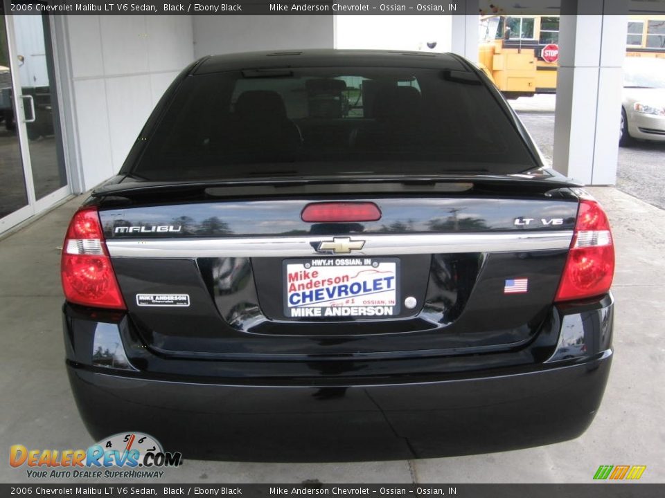 2006 Chevrolet Malibu LT V6 Sedan Black / Ebony Black Photo #17