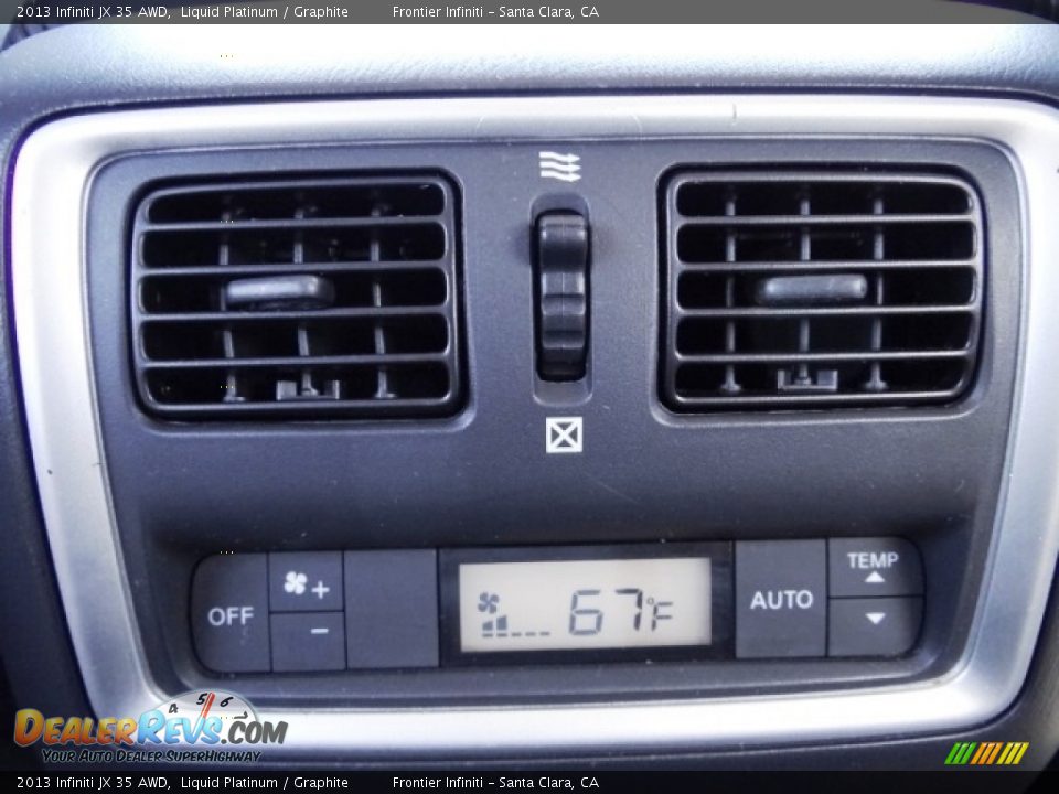 2013 Infiniti JX 35 AWD Liquid Platinum / Graphite Photo #31