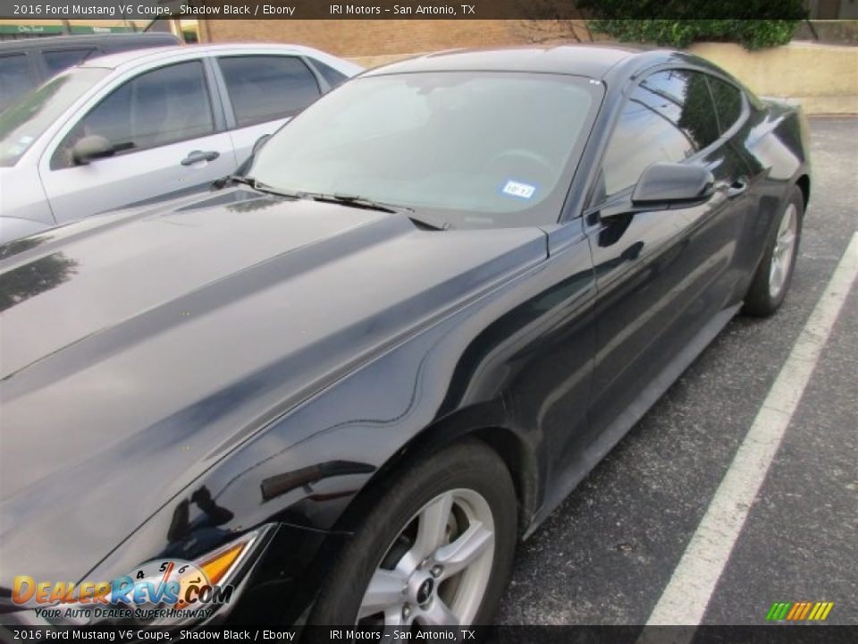 2016 Ford Mustang V6 Coupe Shadow Black / Ebony Photo #2