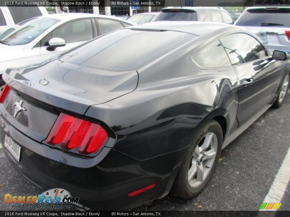 2016 Ford Mustang V6 Coupe Shadow Black / Ebony Photo #6