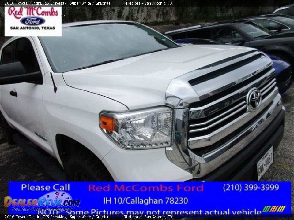 2016 Toyota Tundra TSS CrewMax Super White / Graphite Photo #1