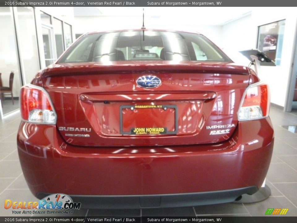 2016 Subaru Impreza 2.0i Premium 4-door Venetian Red Pearl / Black Photo #7