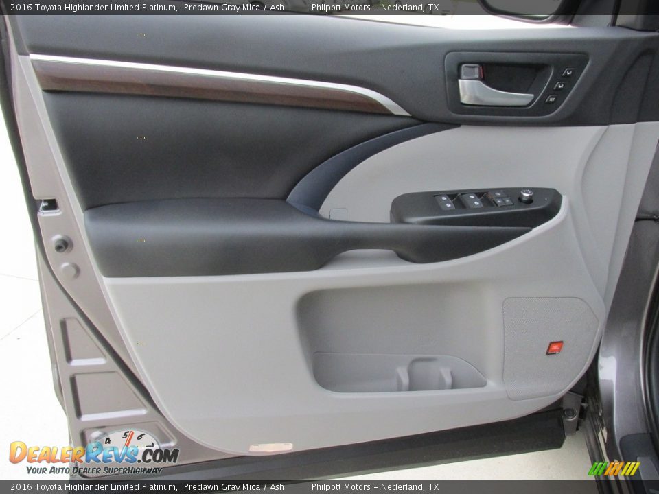 2016 Toyota Highlander Limited Platinum Predawn Gray Mica / Ash Photo #21