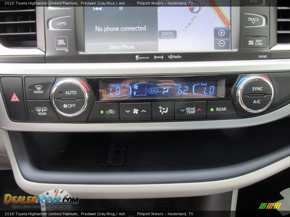 2016 Toyota Highlander Limited Platinum Predawn Gray Mica / Ash Photo #28
