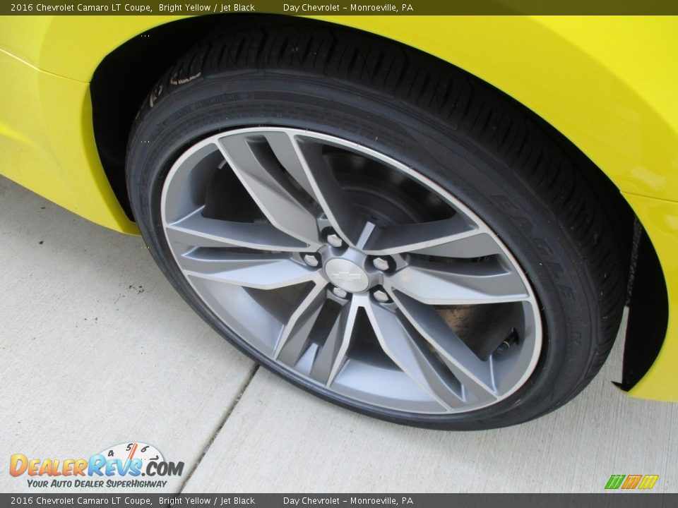 2016 Chevrolet Camaro LT Coupe Bright Yellow / Jet Black Photo #9