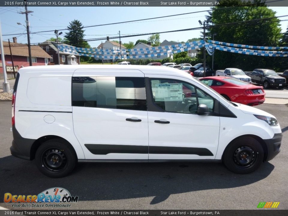 2016 Ford Transit Connect XL Cargo Van Extended Frozen White / Charcoal Black Photo #4