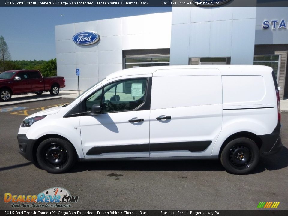2016 Ford Transit Connect XL Cargo Van Extended Frozen White / Charcoal Black Photo #12