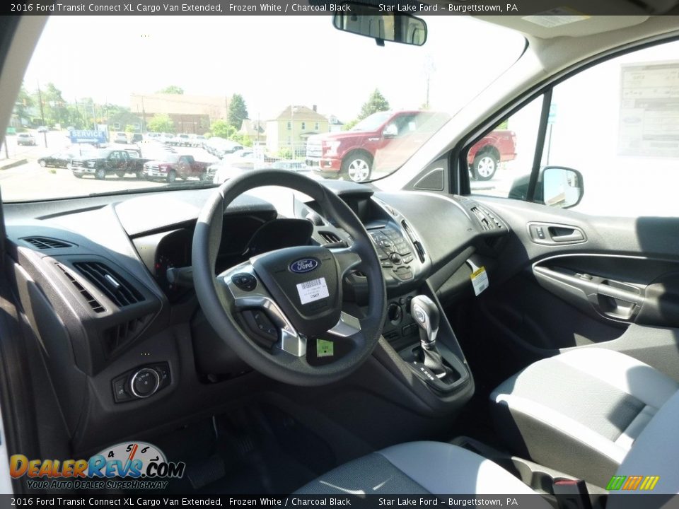 2016 Ford Transit Connect XL Cargo Van Extended Frozen White / Charcoal Black Photo #14
