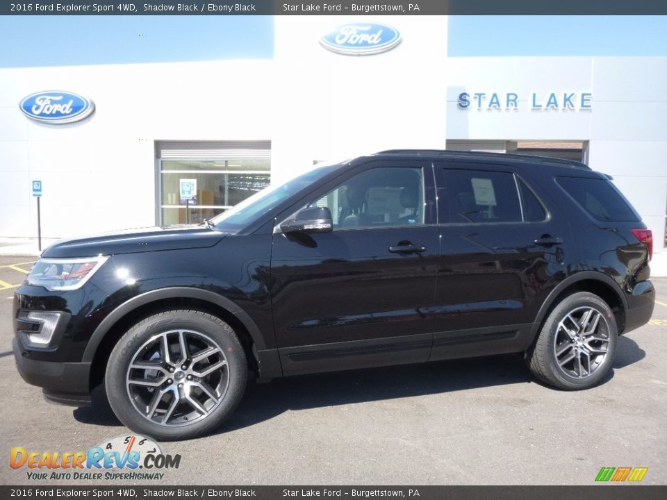 2016 Ford Explorer Sport 4WD Shadow Black / Ebony Black Photo #1