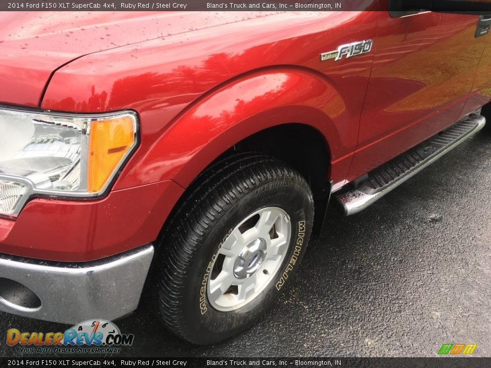 2014 Ford F150 XLT SuperCab 4x4 Ruby Red / Steel Grey Photo #11