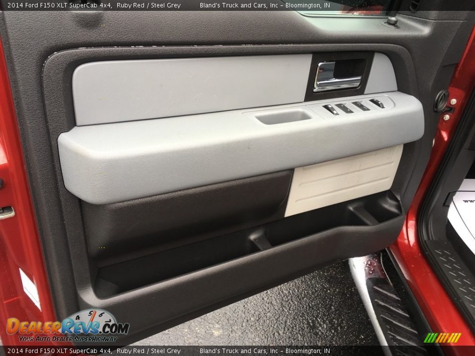 2014 Ford F150 XLT SuperCab 4x4 Ruby Red / Steel Grey Photo #12