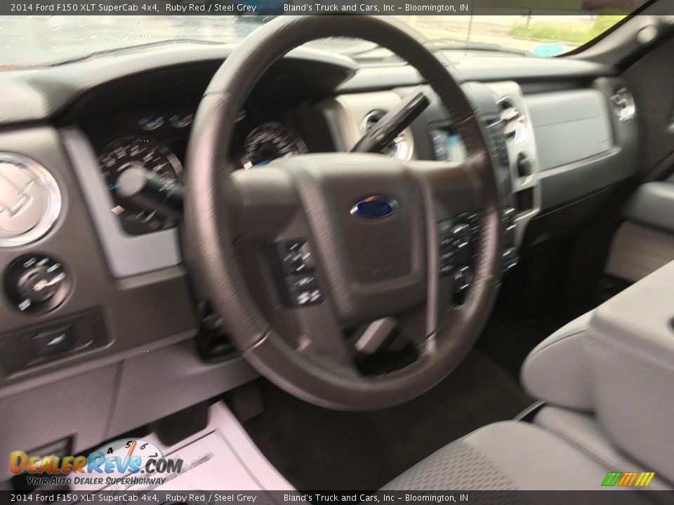 2014 Ford F150 XLT SuperCab 4x4 Ruby Red / Steel Grey Photo #16