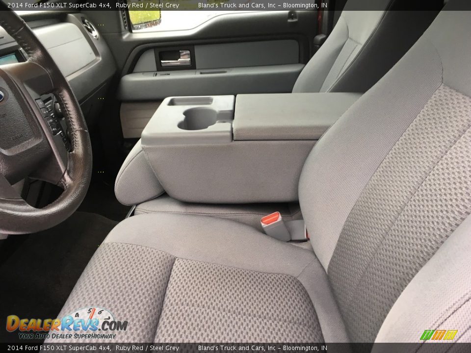 2014 Ford F150 XLT SuperCab 4x4 Ruby Red / Steel Grey Photo #18