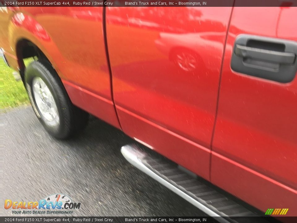 2014 Ford F150 XLT SuperCab 4x4 Ruby Red / Steel Grey Photo #25