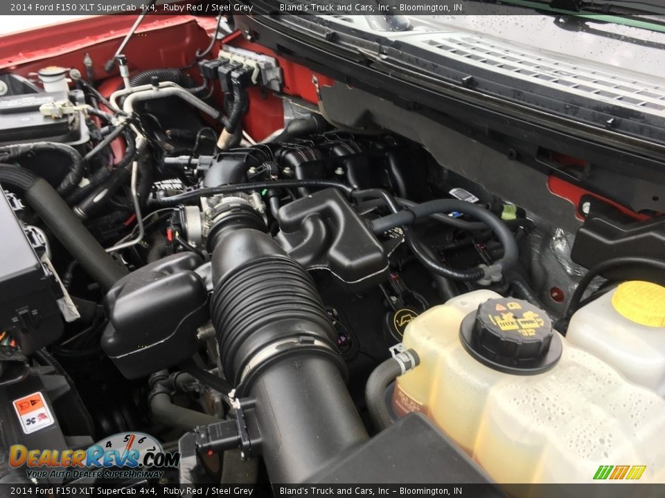 2014 Ford F150 XLT SuperCab 4x4 Ruby Red / Steel Grey Photo #29