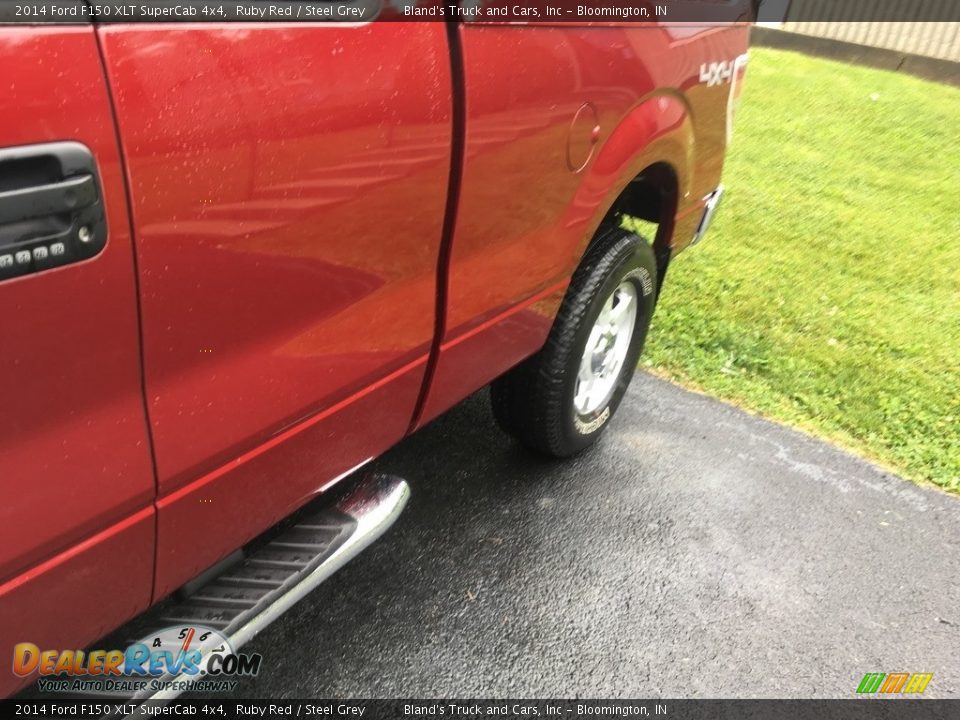 2014 Ford F150 XLT SuperCab 4x4 Ruby Red / Steel Grey Photo #30